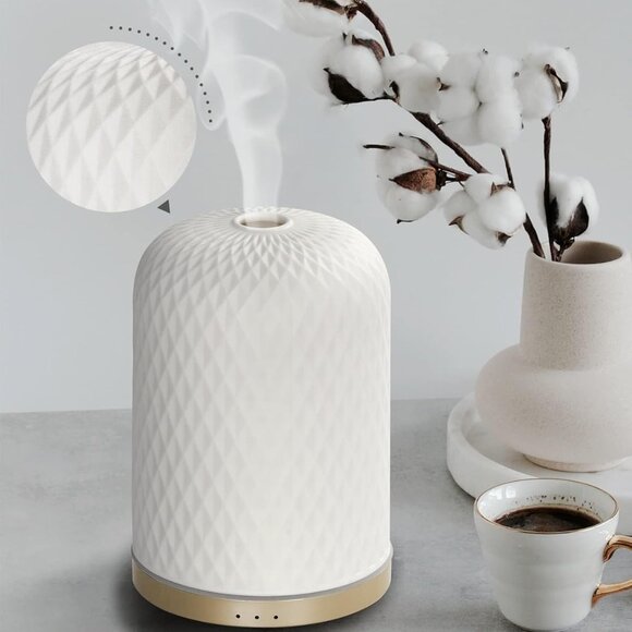 🆕Ceramic Essential Oil Diffuser USB Powered Aromatherapy  For Large Rooms New - Picture 1 of 4